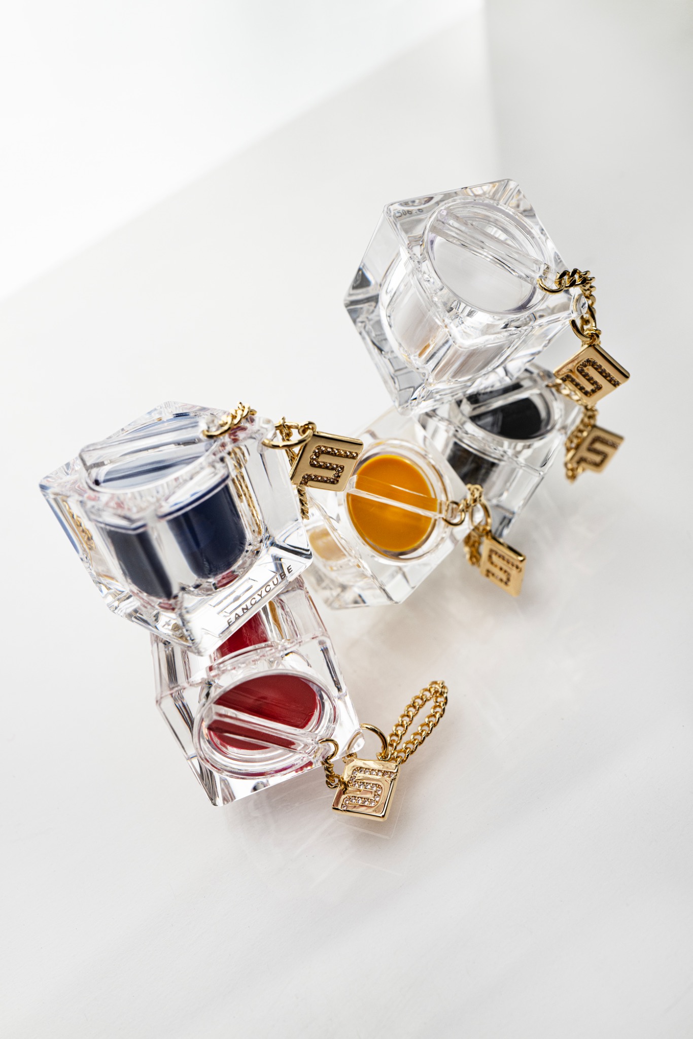 FancyCube transparent cube charm detail